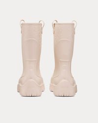 Garden Beige Rubber with Dior Oblique Motif Rain Boots