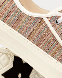 Walk'n'Dior Multicolor Dior Gold Metallic Thread Embroidered Cotton Low Top Sneakers