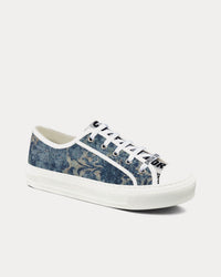 Walk'n'Dior Duck Blue Dior Brocart Embroidered Denim Low Top Sneakers