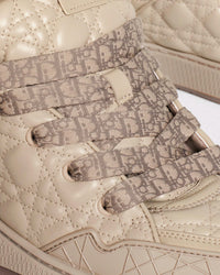 B9S Skater Limited And Numbered Edition Beige Cannage Kumo Leather Low Top Sneakers View 3