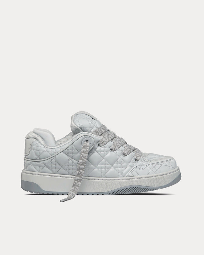 B9S Skater Limited And Numbered Edition Gray Cannage Kumo Leather Low Top Sneakers - Crown & Consign
