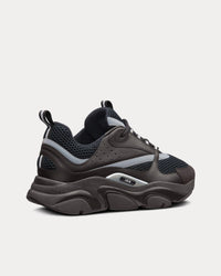 B22 Technical Mesh & Smooth Calfskin Black Low Top Sneakers