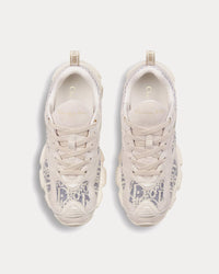 Dior Vibe Suede with Jacquard & Raffia Dior Oblique Motif Ecru / Chambray Blue Low Top Sneakers