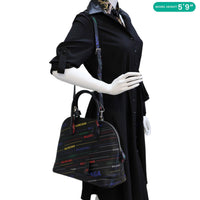 BALENCIAGA Ville XXS Calfskin Leather Top Handle Crossbody Bag Black View 2