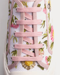 Walk'n'Dior Platform  Daisy Garden Motif White / Pink Low Top Sneakers