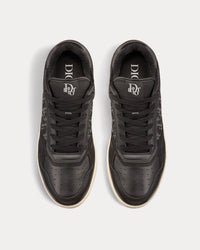 B27 Black Smooth Calfskin and Dior Oblique Galaxy Leather Low Top Sneakers