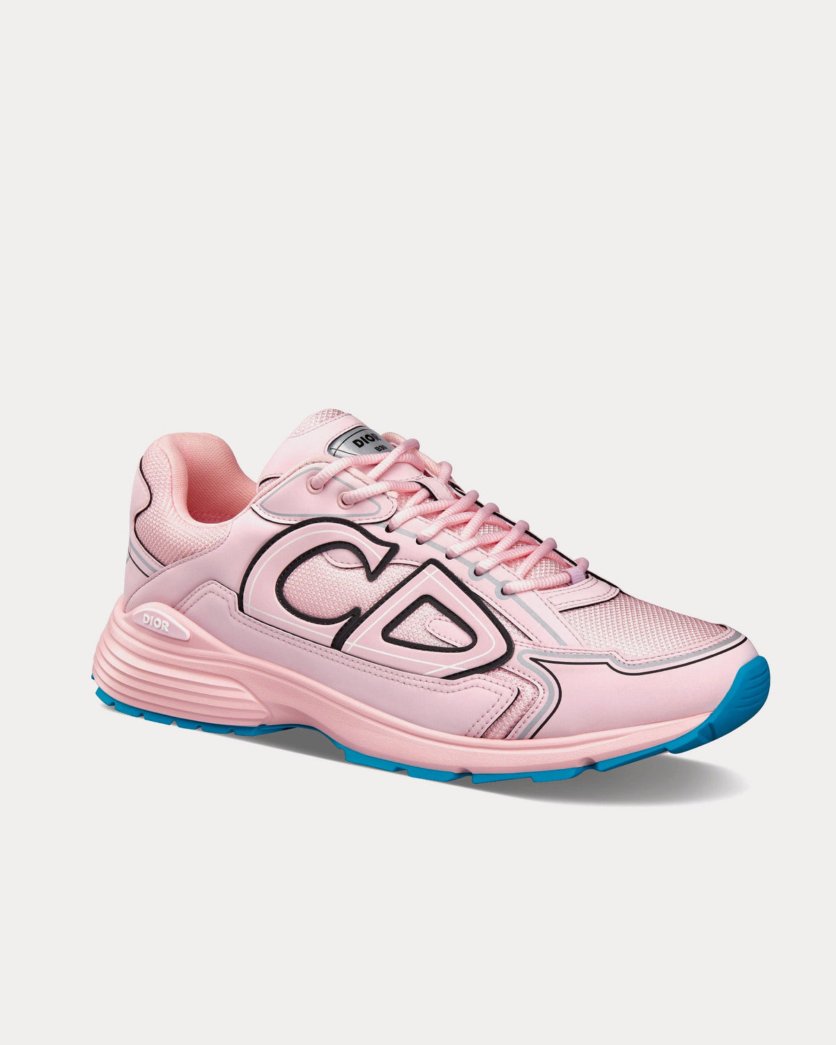 B30 Mesh & Technical Fabric Pale Pink Low Top Sneakers
