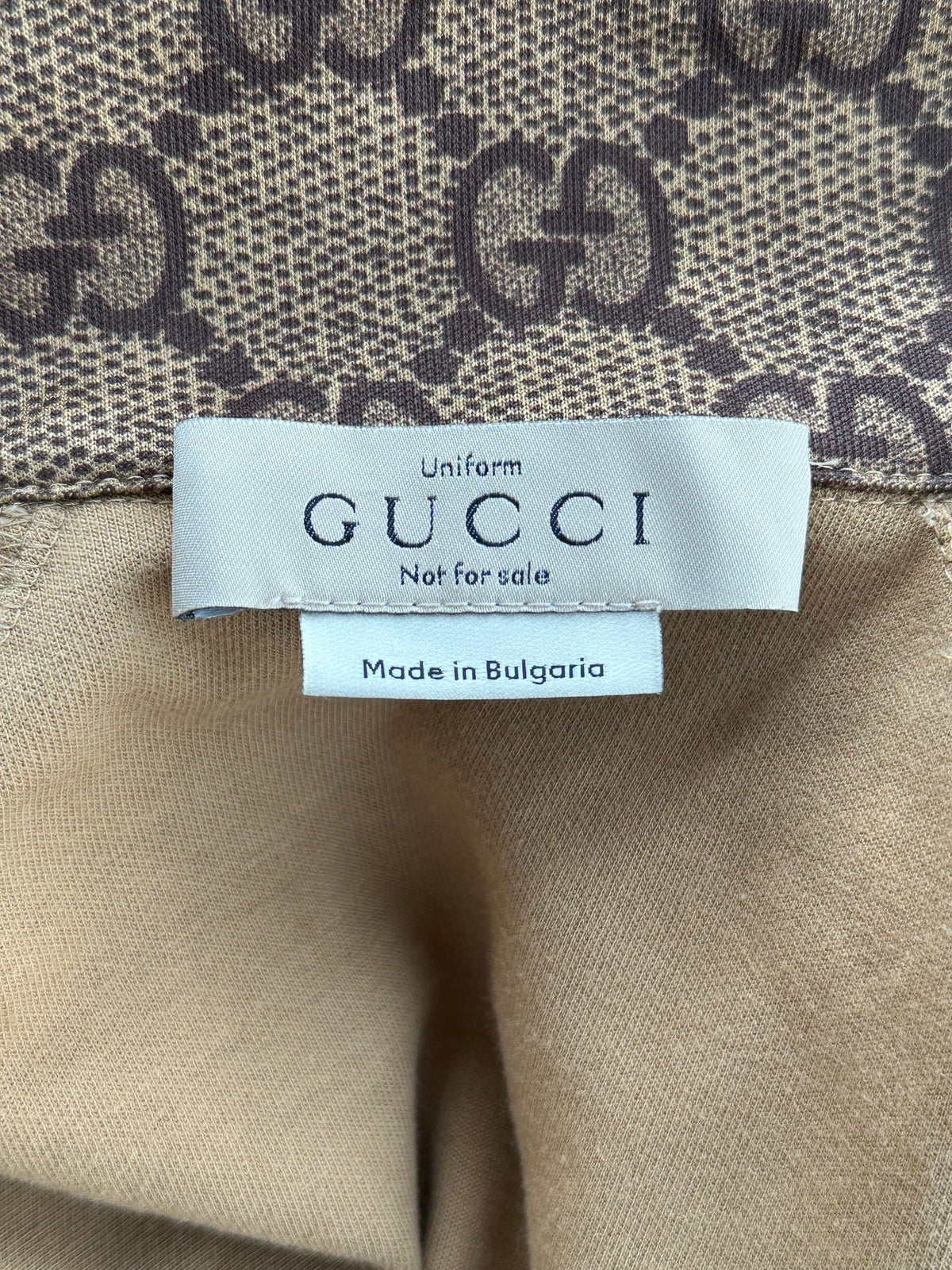 Tan Monogram Striped Track Jacket