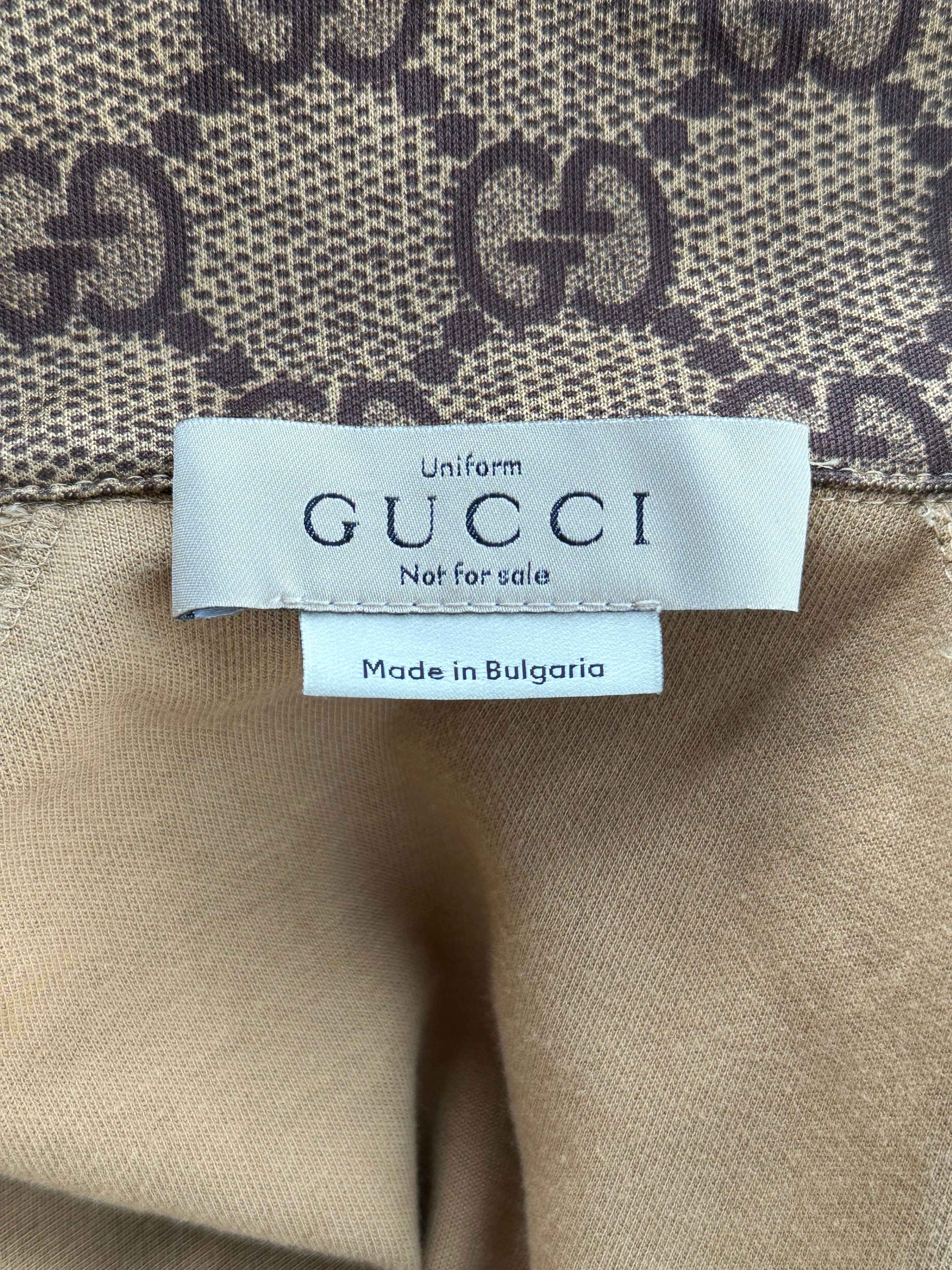 Tan Monogram Striped Track Jacket