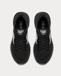 B25 Runnner Black Dior Oblique Canvas and Suede Low Top Sneakers
