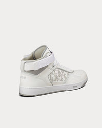 B27 Dior Oblique Galaxy White High Top Sneakers