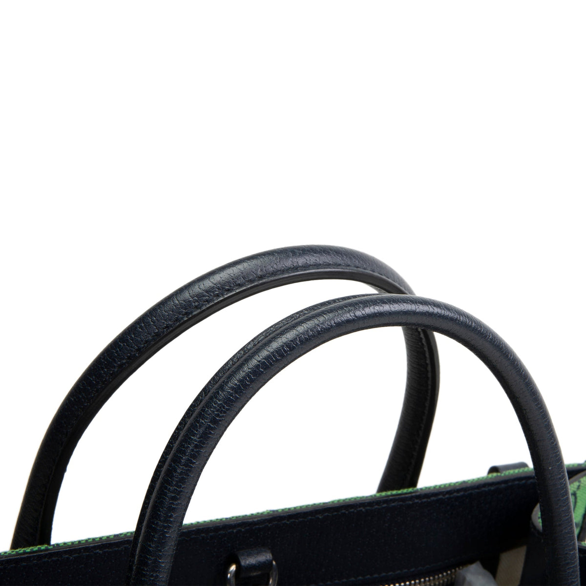 GG Canvas Interlocking G Tote Bag - Green