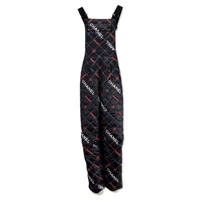 Black Quilted Logo Ski Jumpsuit, 2021 - Crown & Consign