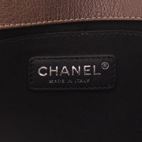 Boy shoulder bag in golden brown quilted leather View 4