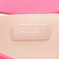 Boy shoulder bag in pink quilted leather View 4