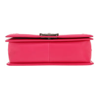 Boy shoulder bag in pink quilted leather View 3