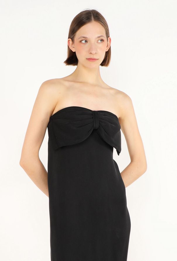Chloé Lagerfeld Strapless Bow Gown, 1980s
