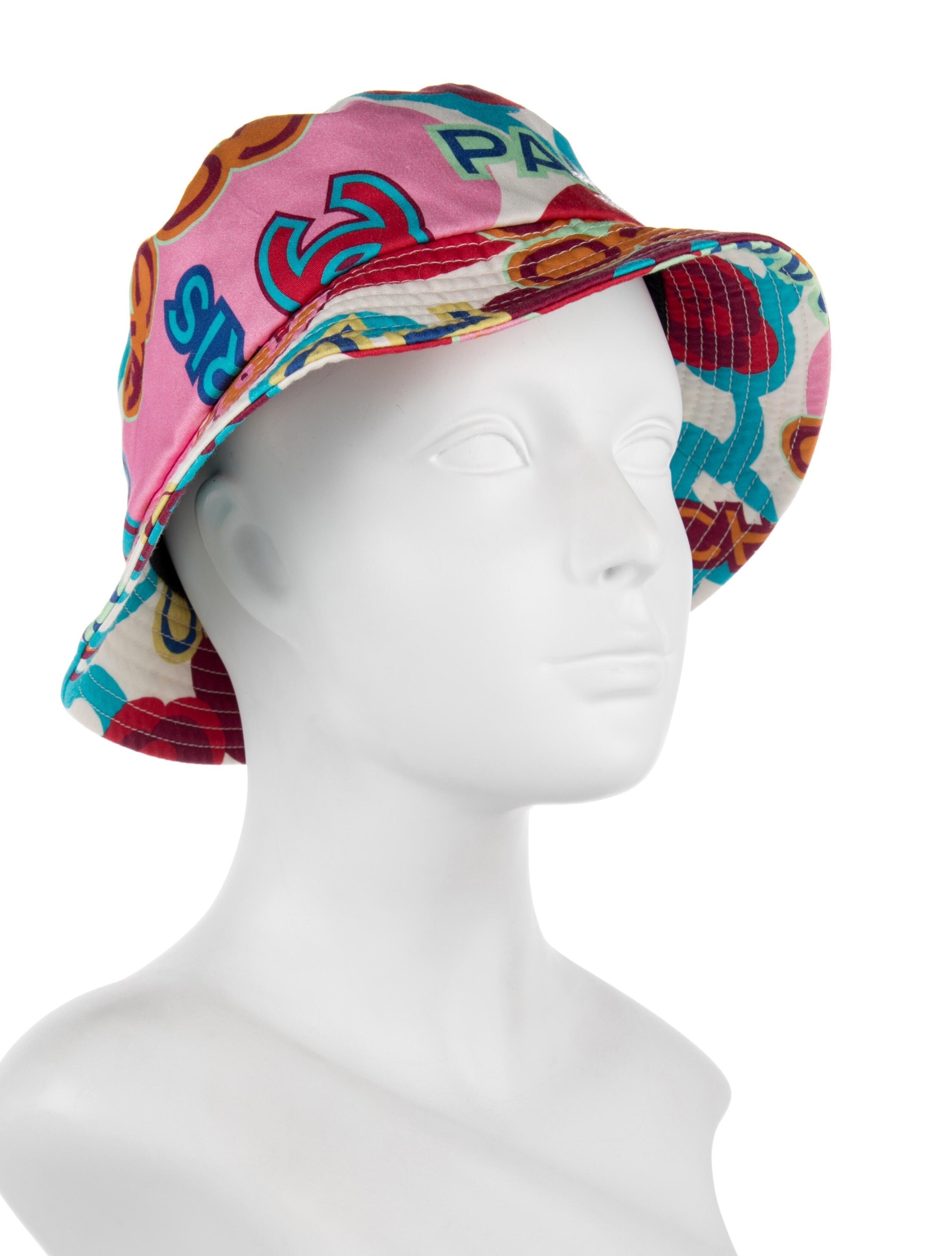 Chanel 2023 CC Printed Bucket Hat