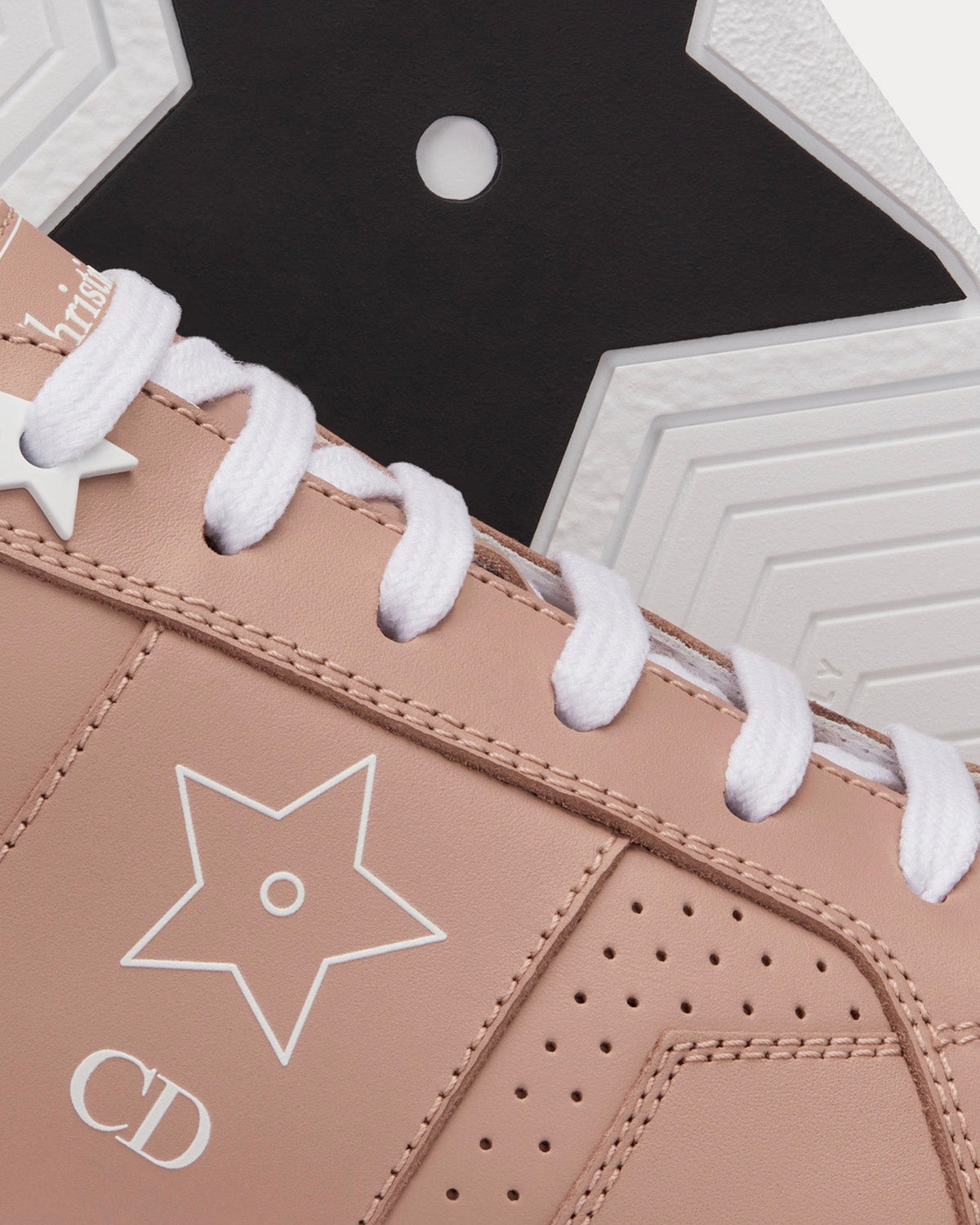 Star Nude Calfskin Low Top Sneakers