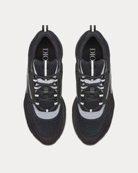 B22 Technical Mesh & Smooth Calfskin Black Low Top Sneakers