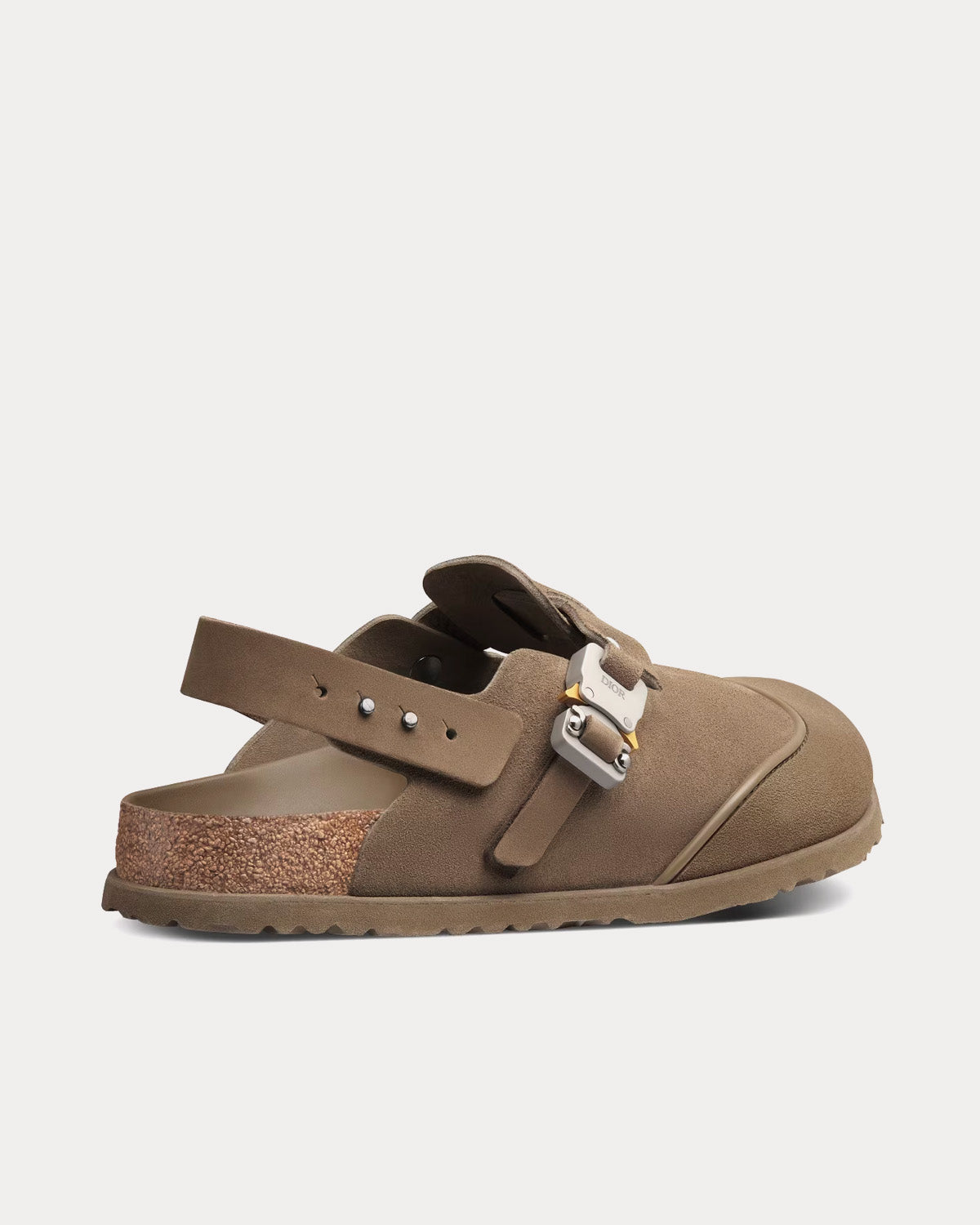 Tokio Mule Khaki Nubuck Calfskin Slip Ons