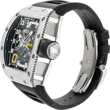 RM030 18k White Gold & Titanium Skeleton Dial 42.7mm Automatic Watch