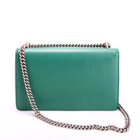 400249 Dionysus Leather Shoulder Small Green