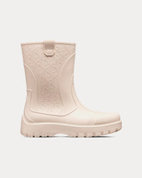 Garden Beige Rubber with Dior Oblique Motif Rain Boots