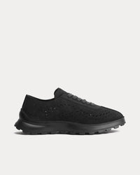 Squash Suede Black Low Top Sneakers