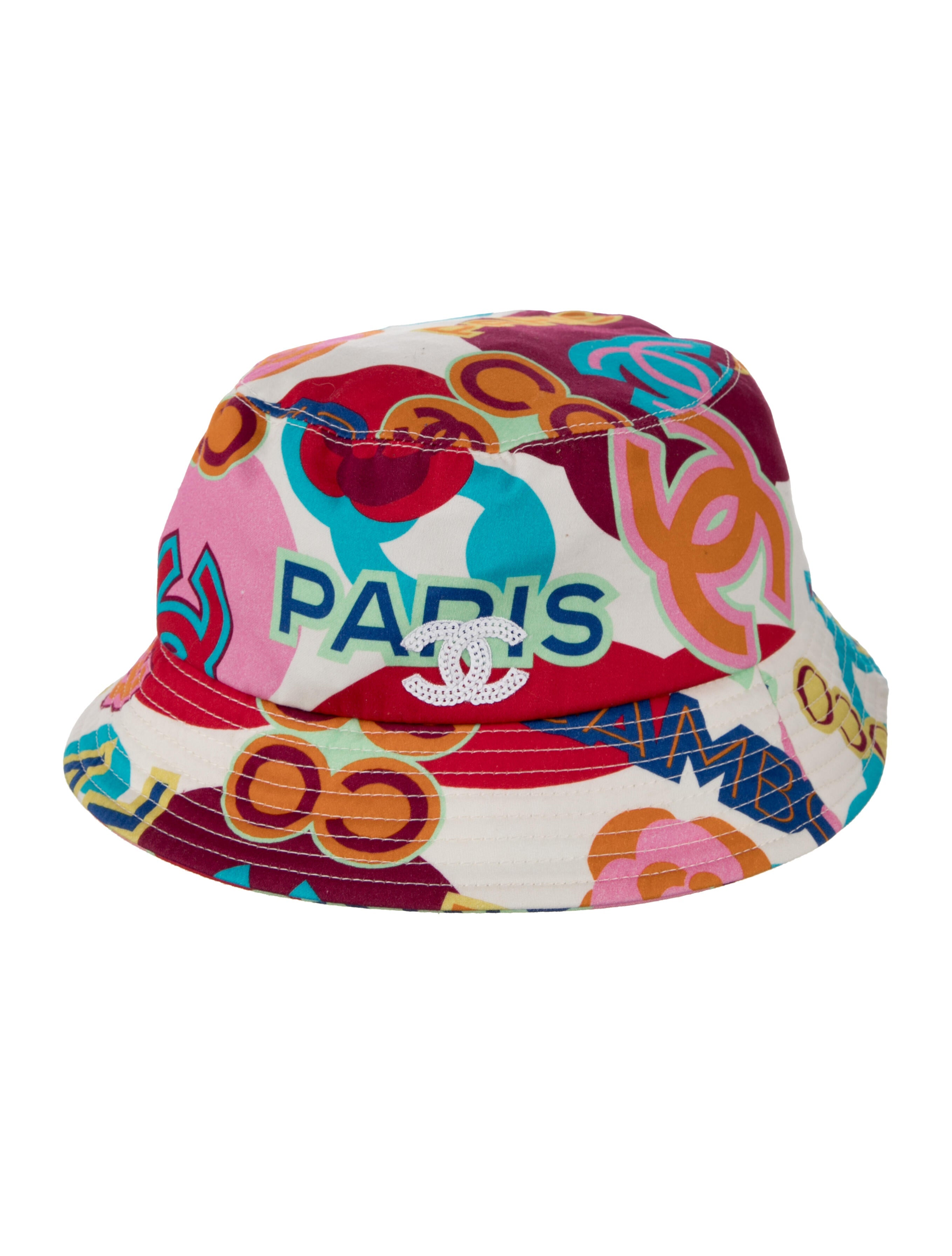 Chanel 2023 CC Printed Bucket Hat