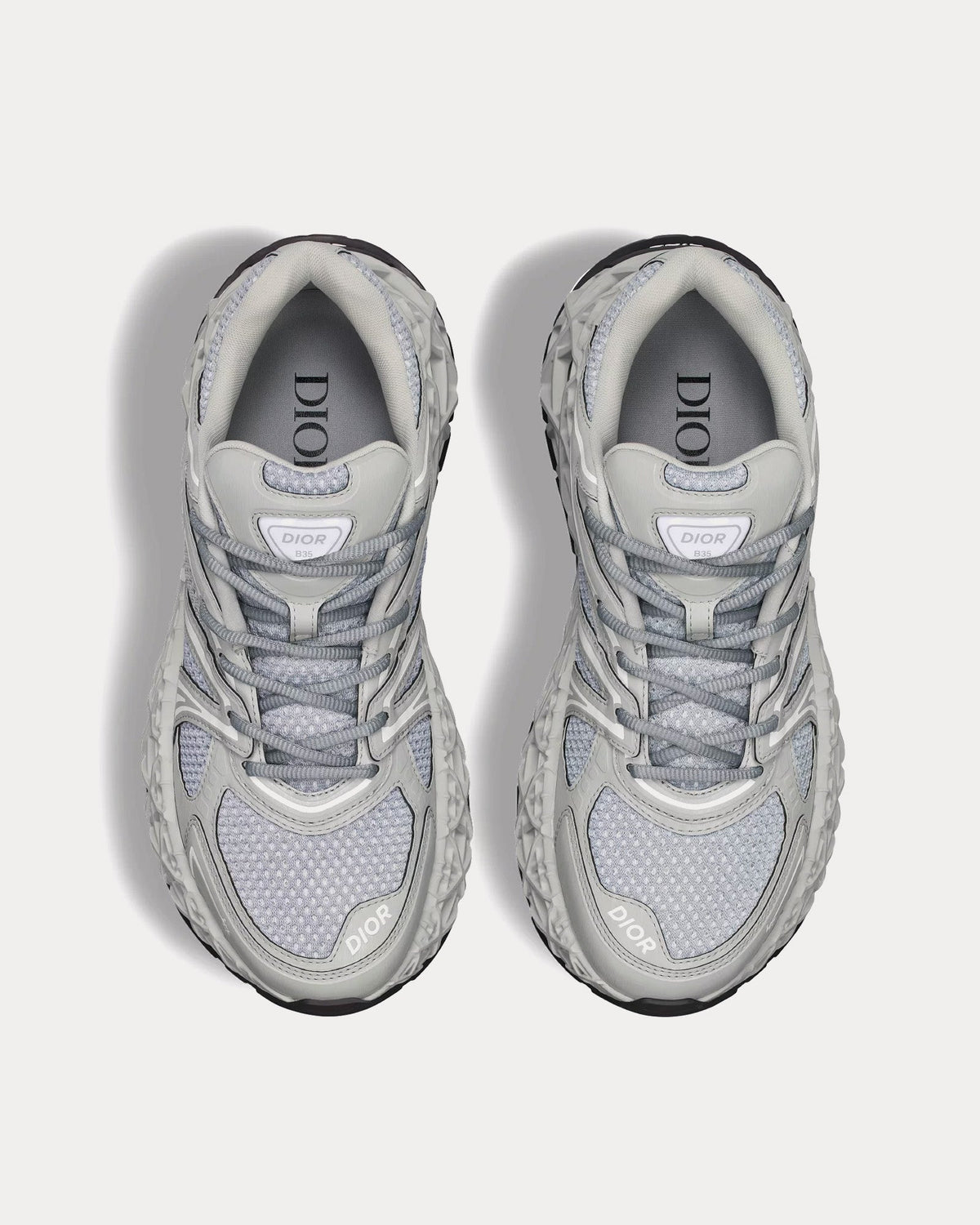 B35 NXXT Technical Fabric & Mesh Grey Low Top Sneakers