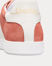 Dior Star Suede & Calfskin Pastel Pink / White Low Top Sneakers