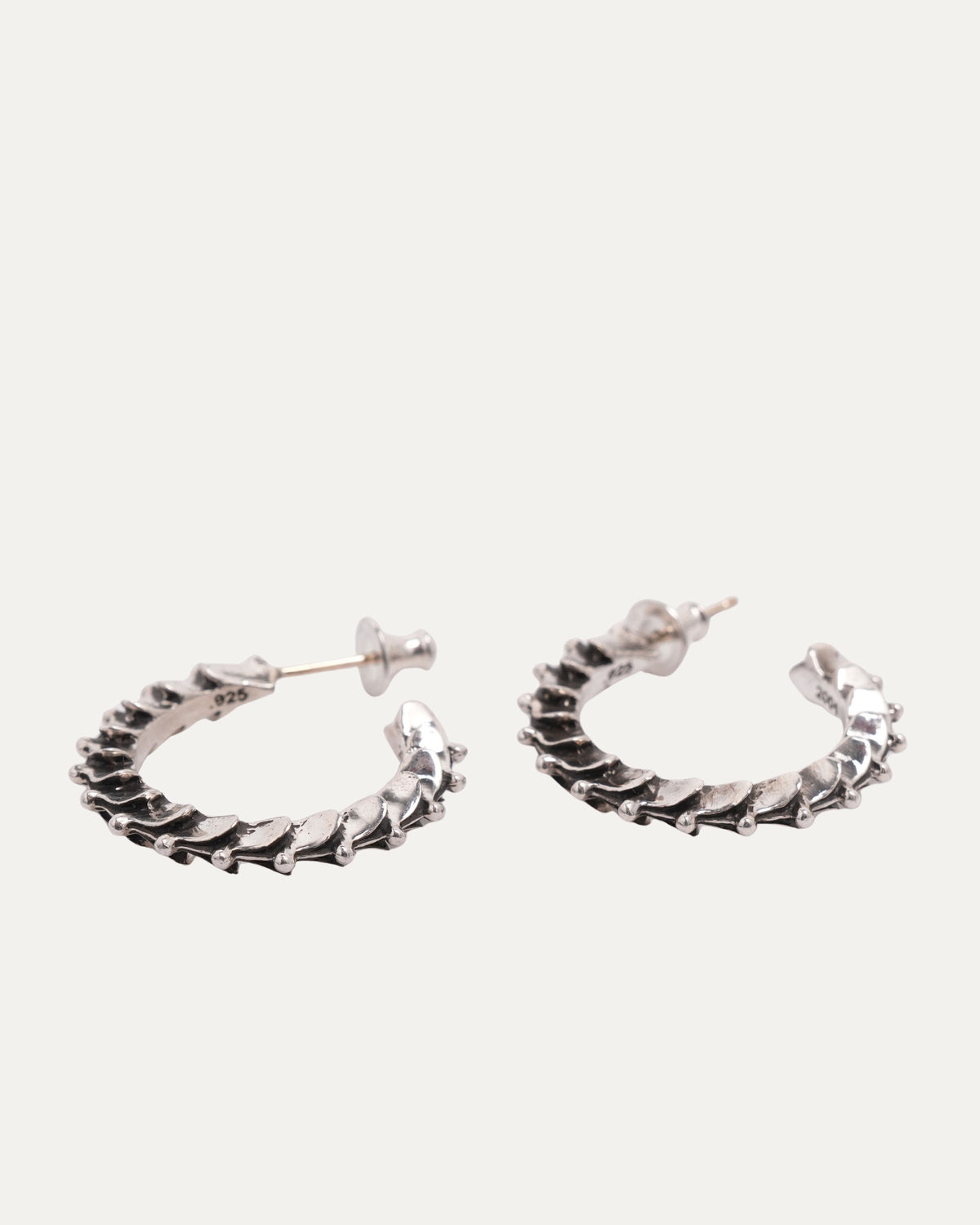 Cross Tail Hoop Earrings