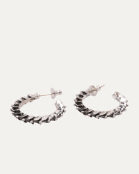 Cross Tail Hoop Earrings