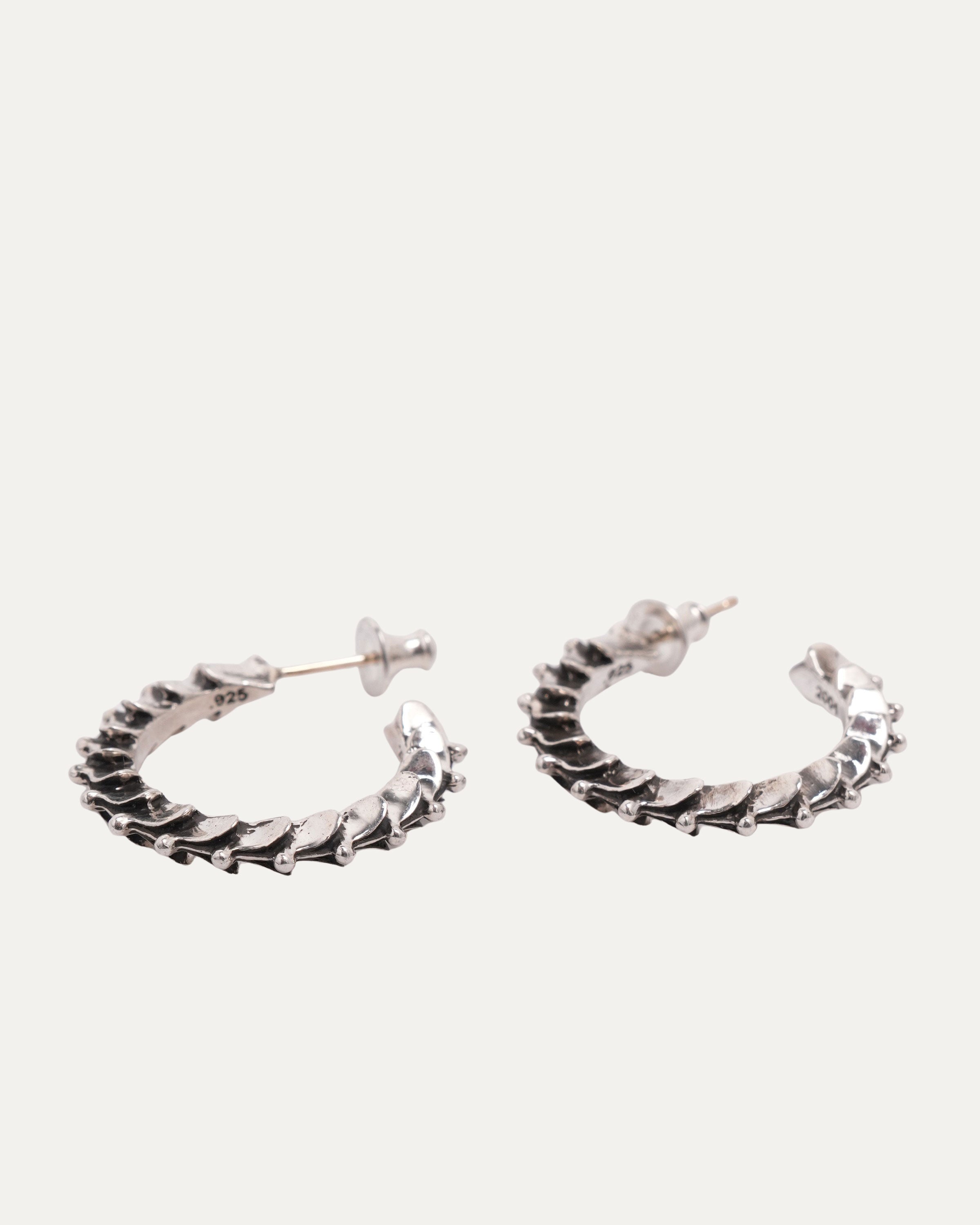 Cross Tail Hoop Earrings