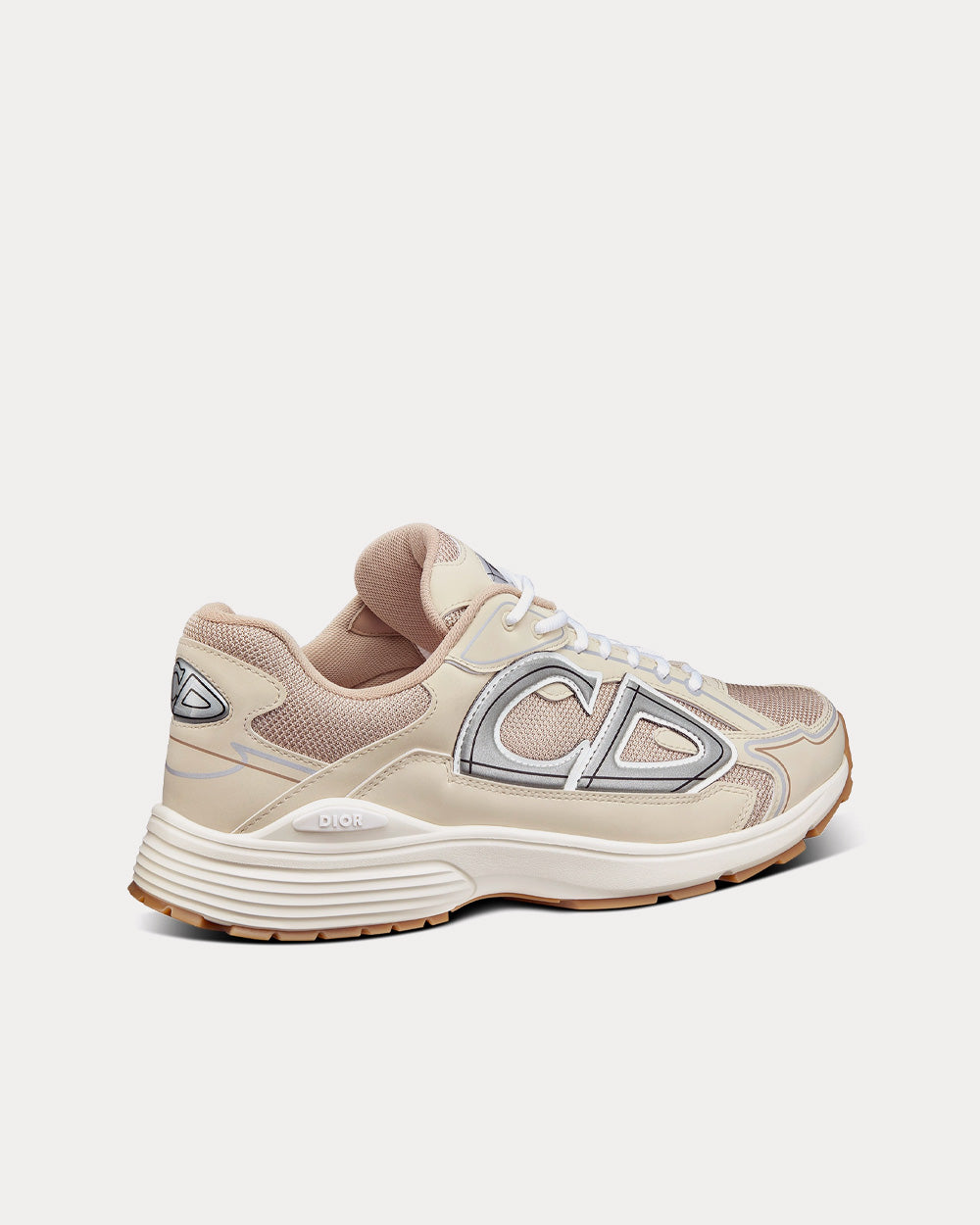 B30 Cream Mesh and Technical Fabric Low Top Sneakers