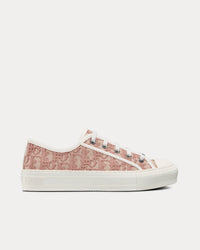 Walk'n'Dior Nude Dior Oblique Embroidered Cotton Low Top Sneakers