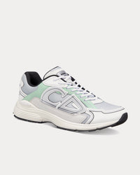 B30 Mesh & Technical Fabric Gray / Light Green / White / Black Low Top Sneakers