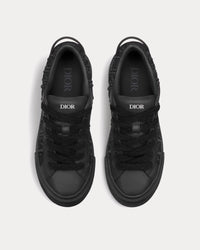 B33 Black Smooth Calfskin and Dior Oblique Raised Embroidery Low Top Sneakers