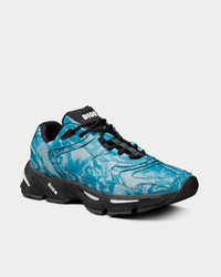 CD1 Blue Ayers and Reflective Gray Running Trainers View 2