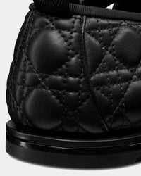 Tendu Ballet Flat Black Kumo Cannage Calfskin Sandals