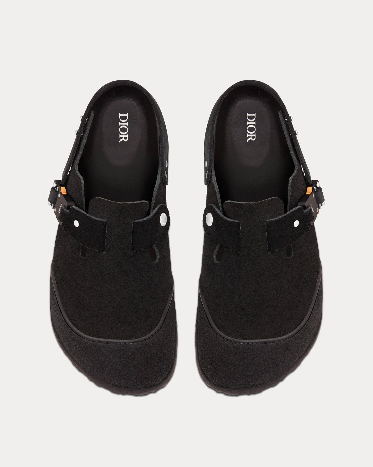 Tokio Black Nubuck Calfskin Mules
