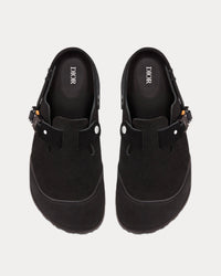 Tokio Black Nubuck Calfskin Mules