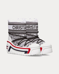 DiorAlps Plan de Paris Shiny Nylon White / Black Après-Ski Boots