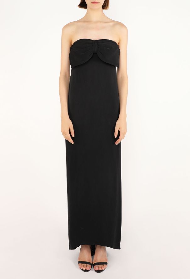 Chloé Lagerfeld Strapless Bow Gown, 1980s