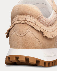 C'est Dior Suede Calfskin & Mesh Nude Low Top Sneakers View 4