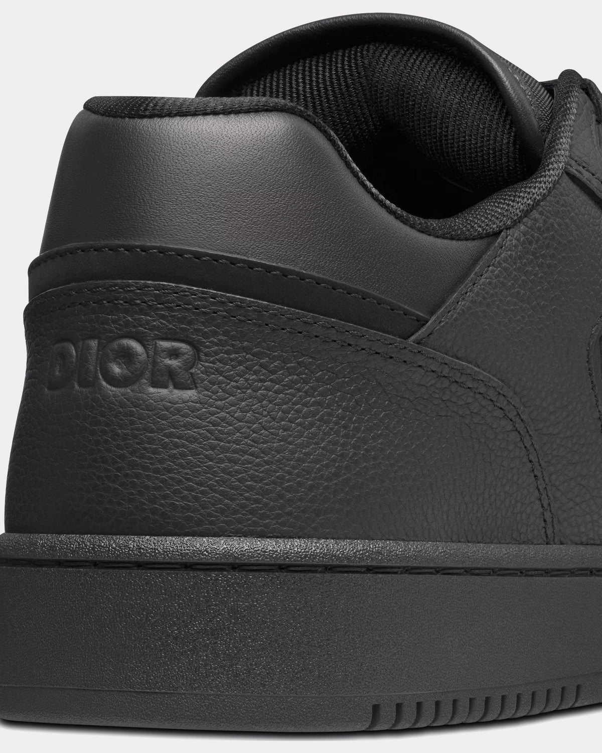 B27 Black Grained Calfskin and Black Dior Gravity Leather Low Top Sneakers