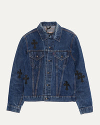Chrome Hearts Levi's Cross Patch Type-3 Denim Trucker Jacket View 1