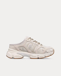 Chrono Mesh & Suede Calfskin Beige Sneaker Mules View 1