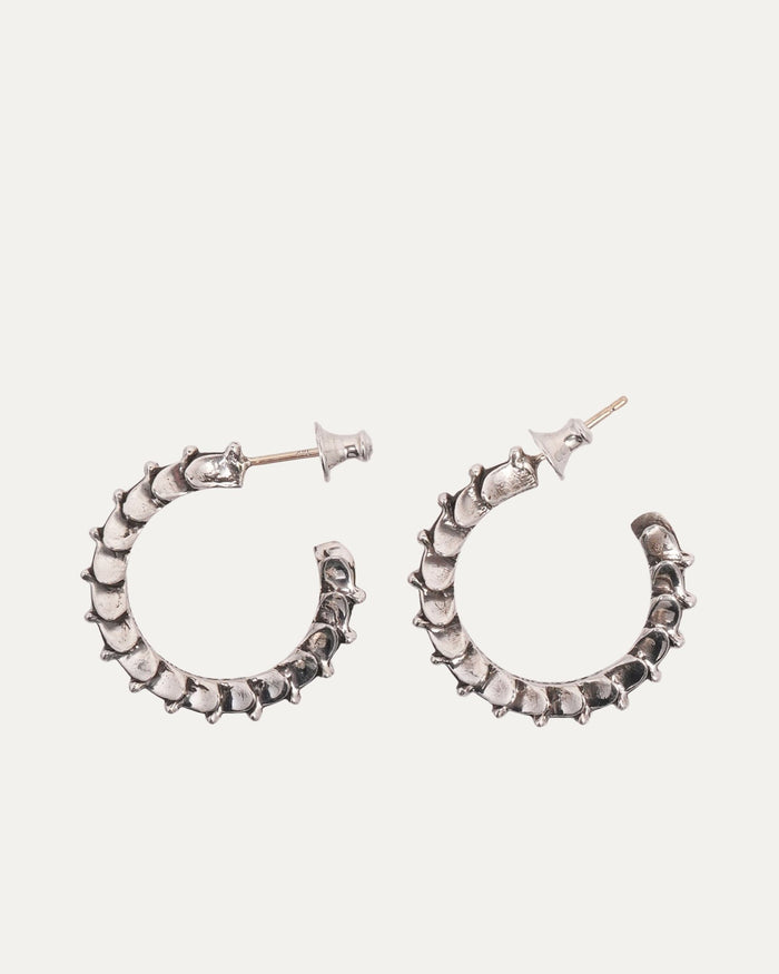 Cross Tail Hoop Earrings - Crown & Consign